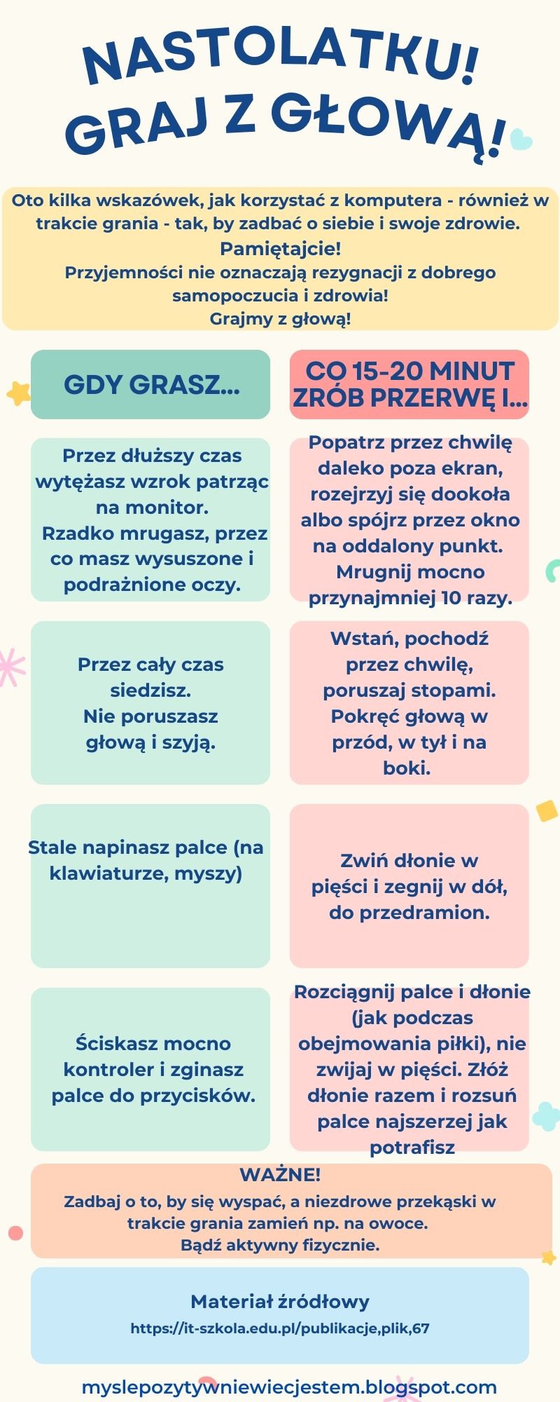 nastolatku   graj z głową