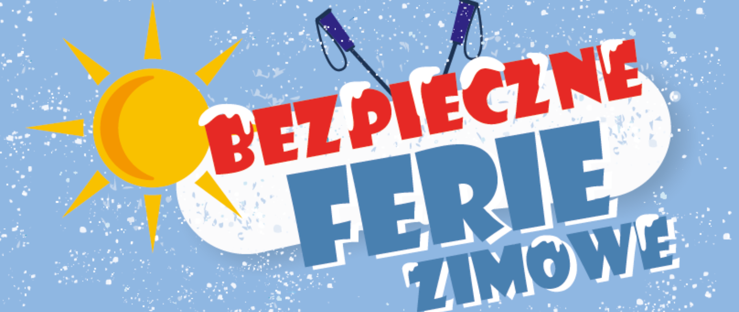 Bezpieczne ferie zimowe baner